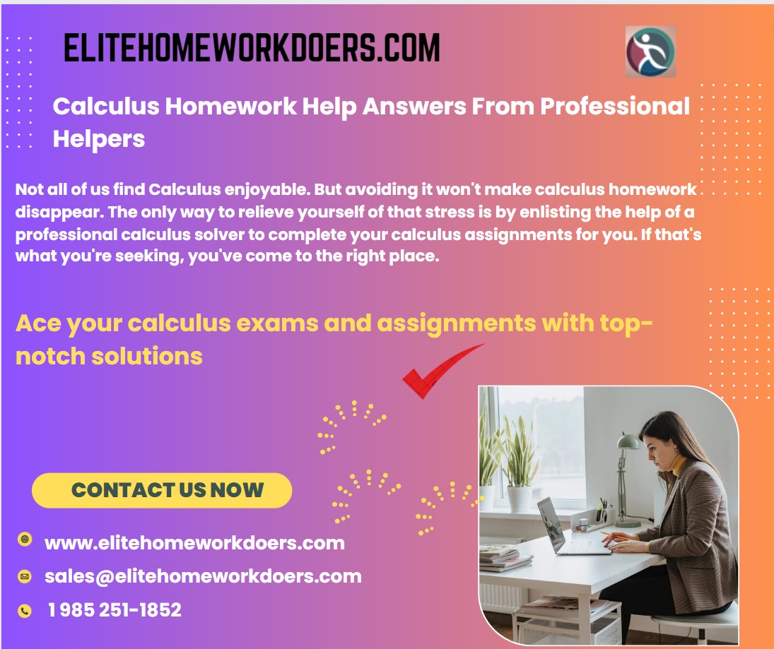 elitecontent925's tweet image. Calculus homework help answers from professional helpers.
#calculus #calculushomeworkhelp #domyhomework #assignments #calculusmemes #calculuslovers #calculustest #calculus2 #calculusquiz #calculustutor #calculushelp #domymathshomework #maths #mathsmemes #mathstricks #geometry