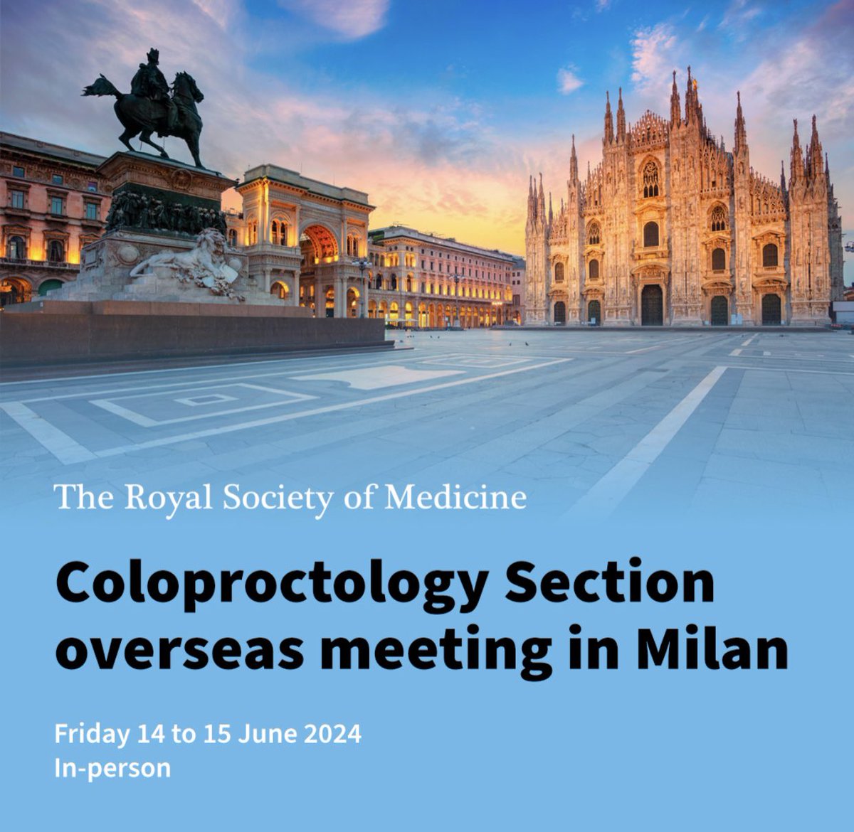 Calling colorectal trainees! Abstract submission for @RSMcoloproct RSM Coloproctology Section Overseas Meeting Milan 🇮🇹 14-15 June hosted by @AntoninoSpin Travelling Fellowships £500 & free registration for those selected - submit before deadline 1 April rsm.ac.uk/events/colopro…