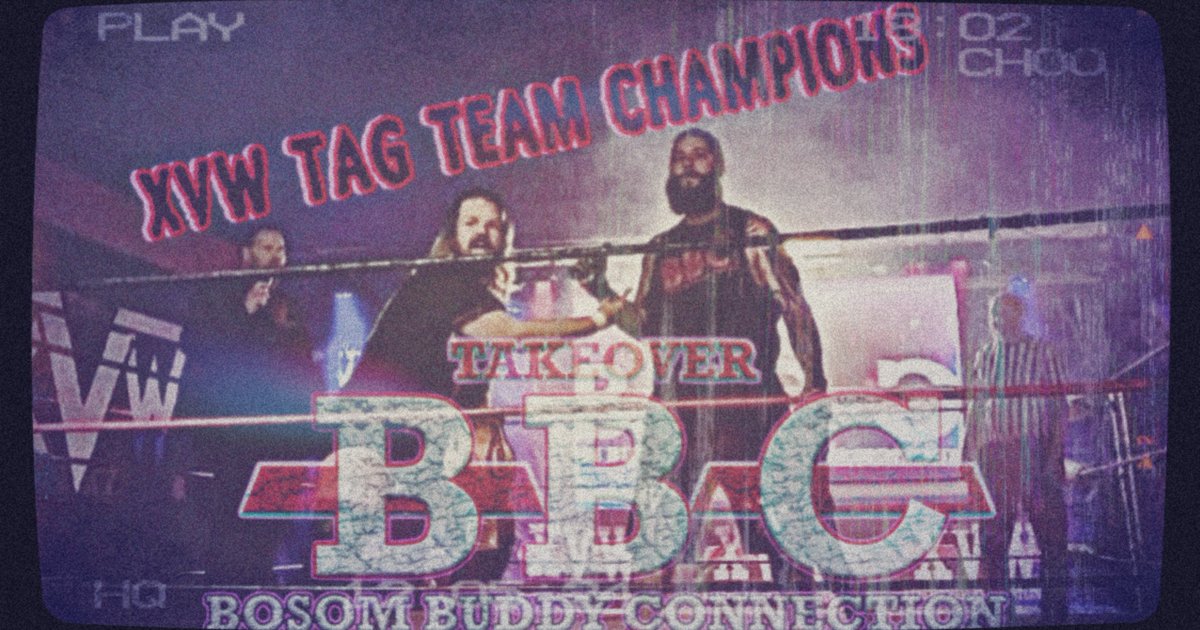 A blast from the past! @ggjacobs69 and <a href="/MVPete21/">MVPete</a> back in the saddle again defendin their <a href="/xvwohio/">XVW (Xtreme Valley Wrestling) - DAYTON DEBUT 7/6!</a> Tag Team Titles!

Bosom Buddies doin Bosom Buddy things
Ouu☝️❤️‍🔥

📸 :: Child of The Foundation