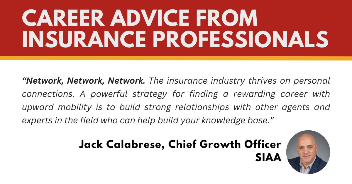 ijournal's tweet photo. Check out SIAA's Chief Growth Officer, Jack Calabrese advice for insurance professionals! Jack's career advice focuses on the powerful strategy of networking within the insurance industry. #ICM2024 #insurancecareersmonth #InsuranceNetworking https://t.co/UKQul2YDuT
