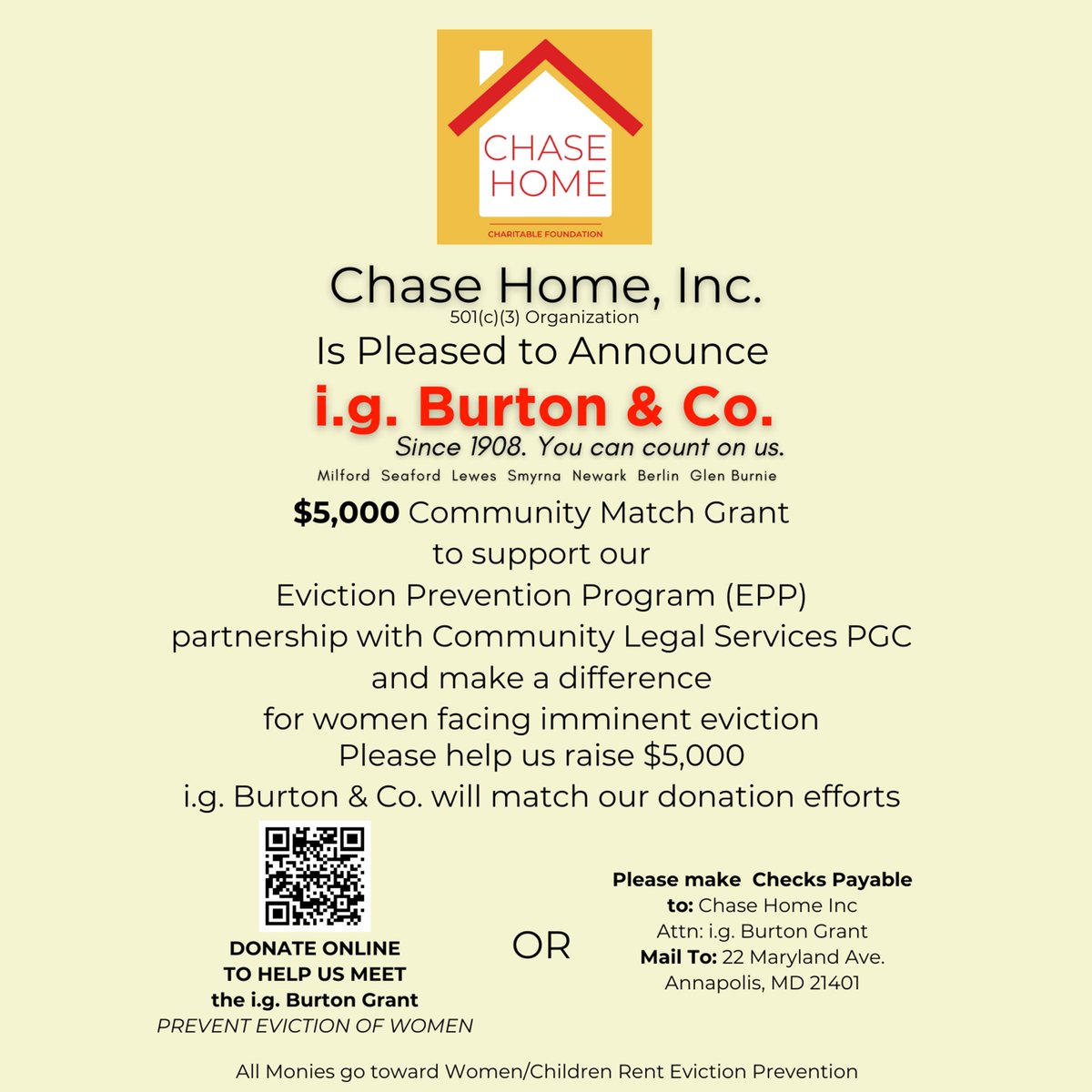 Please help women and children facing eviction by donating! chaselloydhouse.org paypal.com/donate/?campai…

#womenshousing #evictionprevention <a href="/ACDSinc/">ACDS</a>