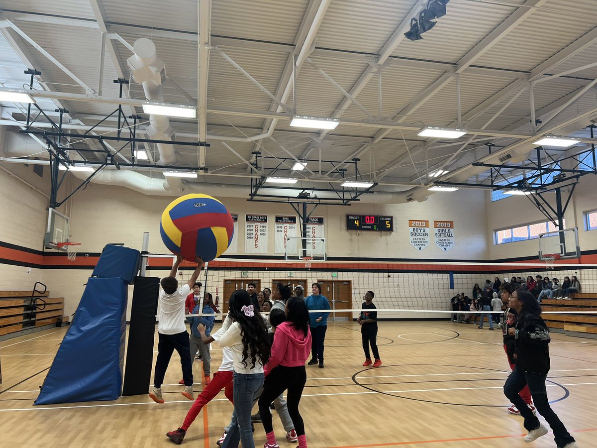 P.E Teacher, Coach Horton, may have unlocked a new level of volleyball!