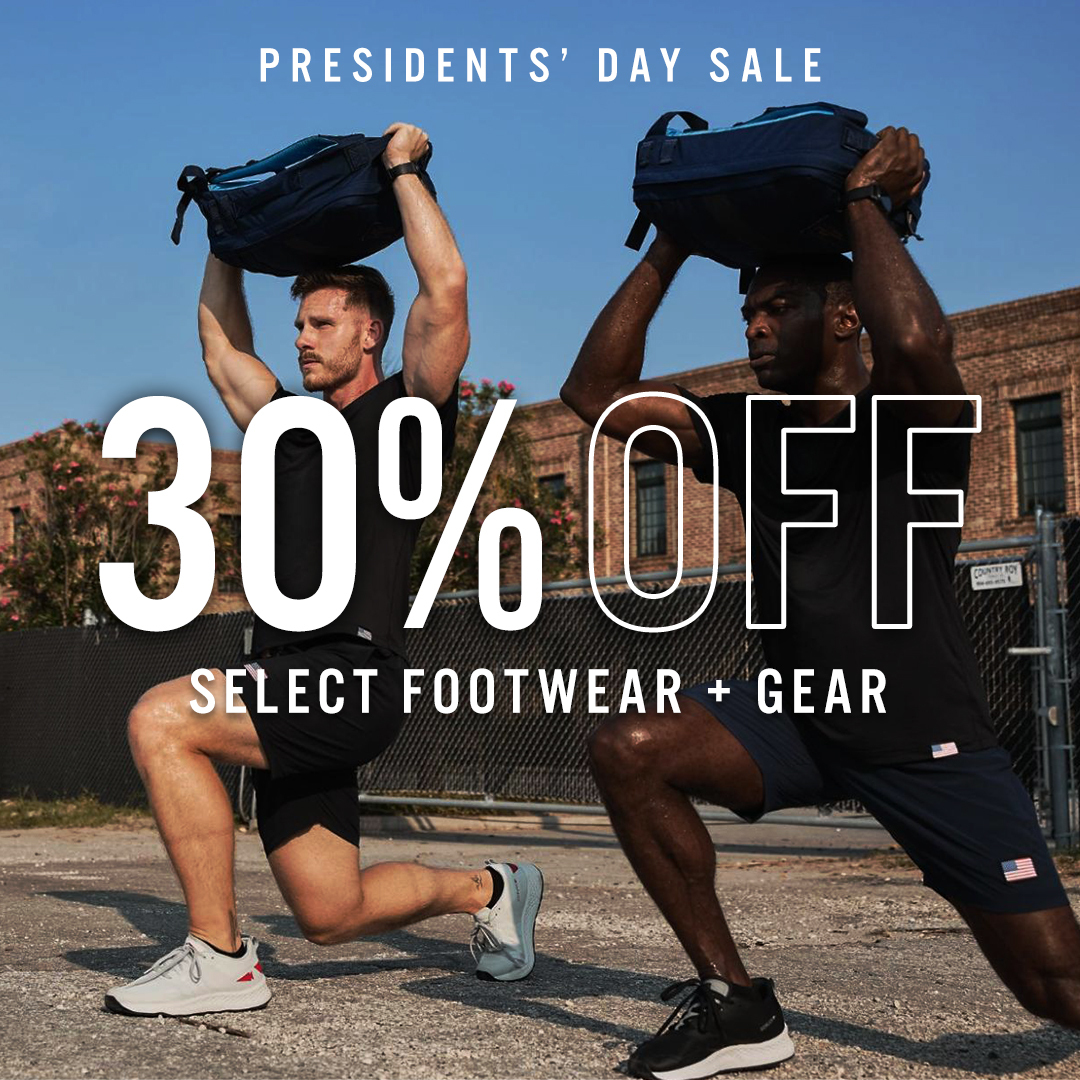 Our Presidents' Day Sale is running all week long. Don't miss out on 30% OFF select footwear, rucksacks, apparel, and more. Take advantage and save 30% until this Sunday, February 25th at 11:59 pm ET: ruck.ly/48njrZJ