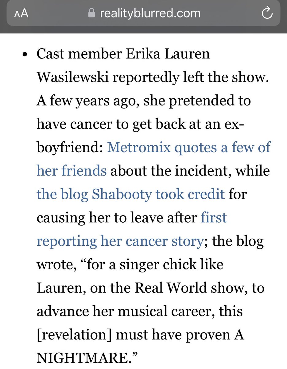 SHABOOTY's tweet photo. Hey guys… before Mary faked cancer in 2024, there was Erika from MTV Real World DC …after receiving some hot tea, I called her out in 2009! I’m not new to this #90DayFiance #MTVRealWorld https://t.co/mYiB1jlr5P