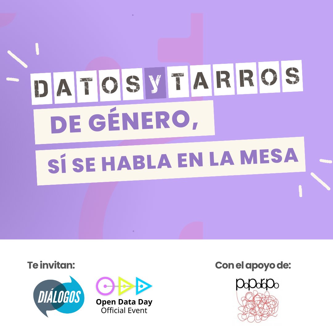 DialogosGuate's tweet image. Se viene el #OpenDataDay y para celebrarlo les traemos un #DatosYTarros este 7 de marzo 🍻.  Queremos reconocer proyectos basados en #datos con perspectiva de género que nos hagan reflexionar sobre las desigualdades que afectan a mujeres y niñas 🌐📆.

Inscribe aquí tu proyecto y…