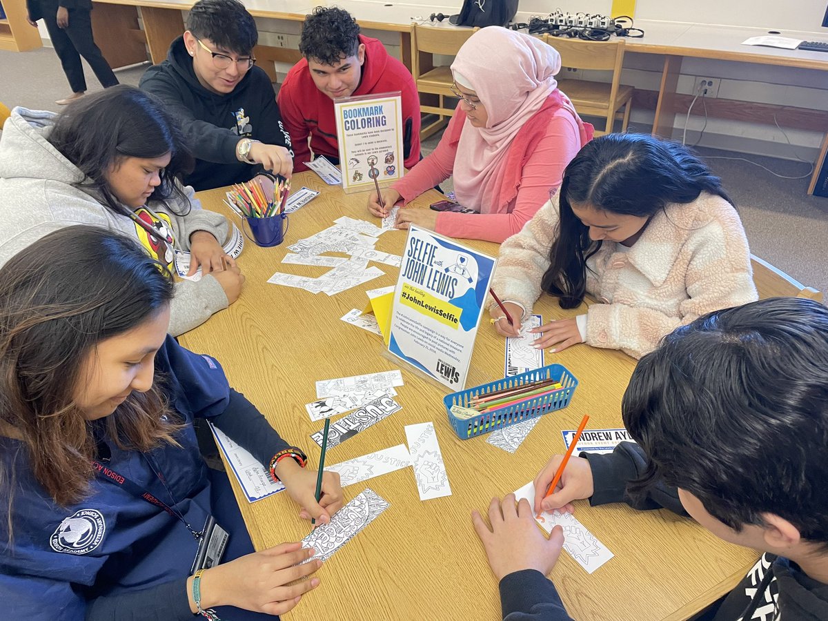 John R. Lewis High School Library tweet media