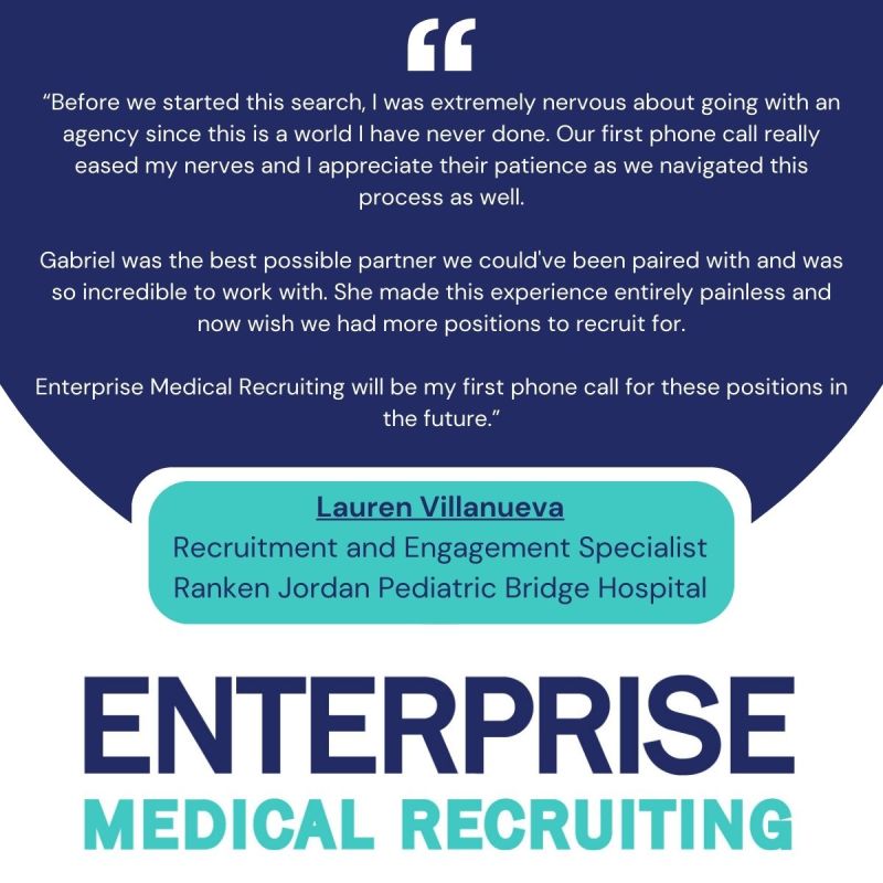 What a great testimonial from one of our clients! #physicianrecruitment #recruitingphysicians #physicianrecruiters #physicianstaffing #psychiatryrecruiters #psychiatryrecruitment