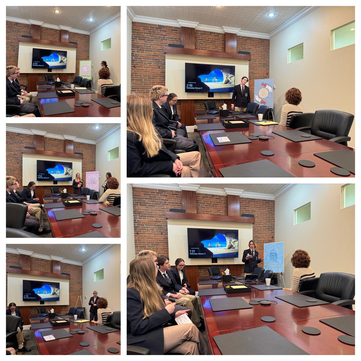 Our final presentation today was with Susie Thompson, at Wood &amp; Huston. Thank you for your feedback and support. Our members presented and received more feedback on how to be ready for state competition. We appreciate your time!