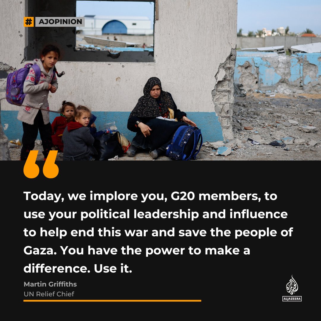 The world’s moral failure in Gaza should shame us all — #AJOpinion by Martin Griffiths. 🔗: aje.io/lxhtgr