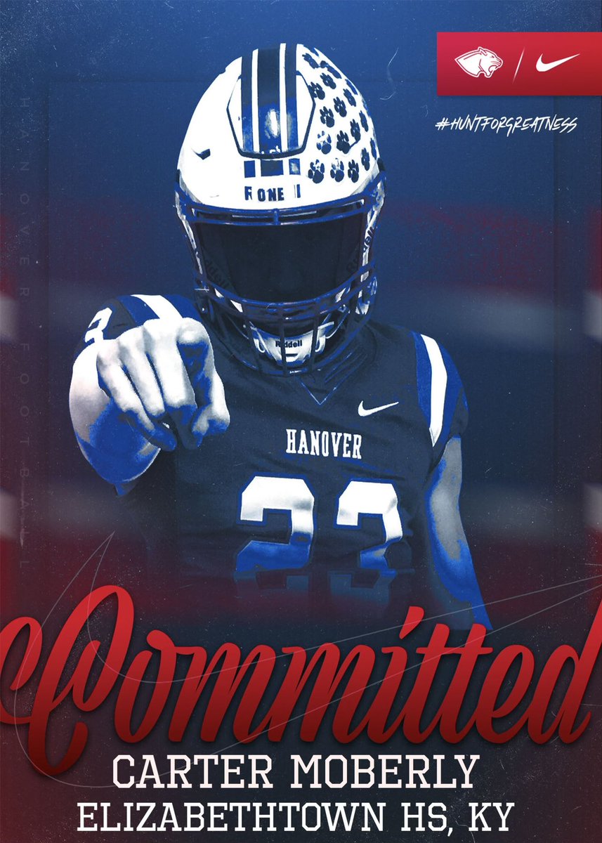 Carter Moberly (@carter_moberly) on Twitter photo After much consideration I am proud to announce my commitment to Hanover College. I would like to thank all of the coaches I have had over the years, my family and my supporters for believing in me. I can’t wait to see what the next 4 years hold.<a href="/DLCoach_Danford/">Andrew Danford</a> <a href="/MTHEO12/">Matt Theobald</a> <a href="/EtownFB/">E-town Panther Football</a> After much consideration I am proud to announce my commitment to Hanover College. I would like to thank all of the coaches I have had over the years, my family and my supporters for believing in me. I can’t wait to see what the next 4 years hold.<a href="/DLCoach_Danford/">Andrew Danford</a> <a href="/MTHEO12/">Matt Theobald</a> <a href="/EtownFB/">E-town Panther Football</a>