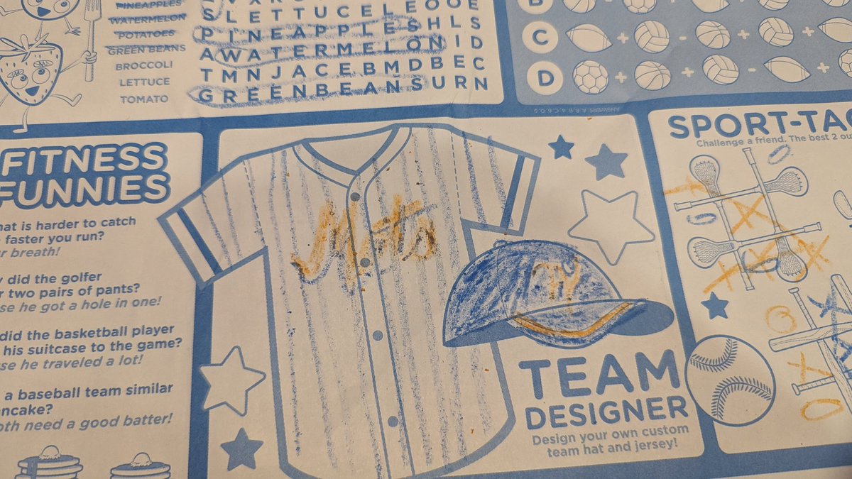 JPkik00's tweet photo. Fairly certain my kid did a better job at making a #Mets jersey than #fanantics did https://t.co/AC72y4H2yK