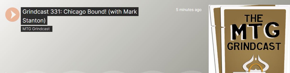Recorded this week's episode with special guest and fan favorite <a href="/M4RK_MTG/">Mark Stanton</a> please appreciate that I edited before and after work to get this out before traveling even through lost audio files because I love you all so much