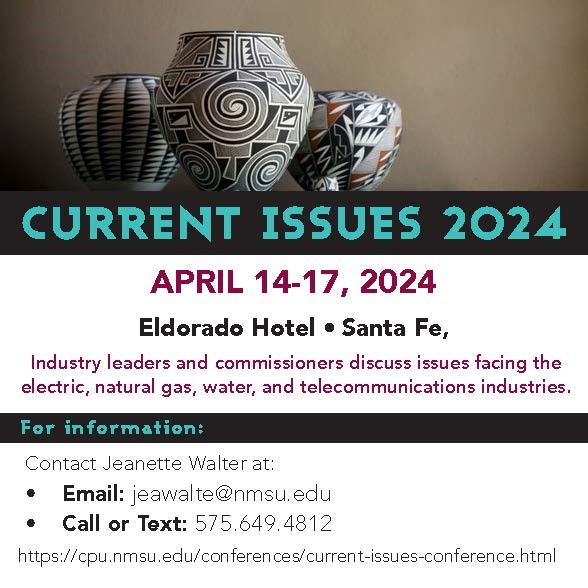 Registration is open for the <a href="/nmsu/">New Mexico State</a> Current Issues 2024 Conference. NARUC President, <a href="/fedorchak4ND/">Julie Fedorchak</a> is a confirmed speaker! Enjoy the early registration discounted rates until 03/22: bit.ly/42PioAU #UtilityRegulation