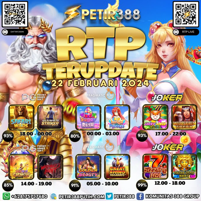 petir388's tweet photo. 🔥SLOT GACOR PETIR388🔥
Tanggal : 22 FEBRUARI 2024

Tetap utamakan prediksi sendiri bosq

LINK DAFTAR »  https://t.co/Erqpjee5pV
LINK RTP » https://t.co/8ftuHxCkkt
LINK CHANNEL » https://t.co/5Zq1V2soEC

#petir388 #rtpslot #Slot #slotgacor #slotonline https://t.co/xLvgLEV7P7