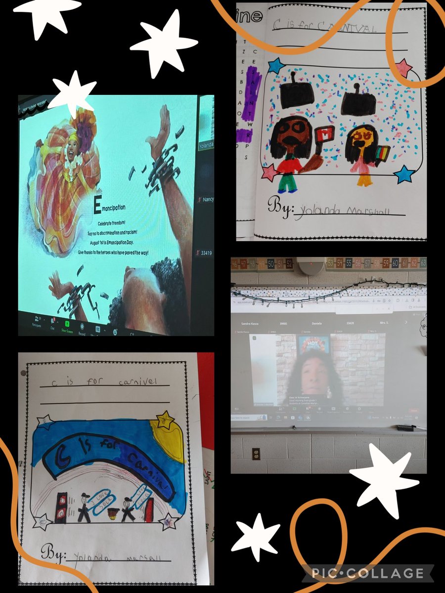 Today we joined Yolanda T Marshall as she read her book “C is For Carnival.” Ss enjoyed the music, colourful pictures and the interactive reading! After they created their own book covers. <a href="/DPEquity/">DPEquity</a> <a href="/SebastianDPCDSB/">StSebastianDPCDSB</a>