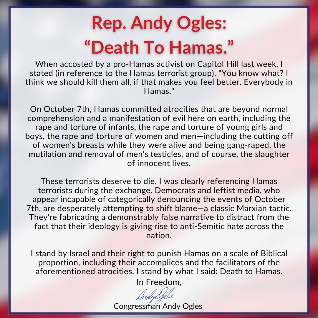 Rep. Andy Ogles tweet media