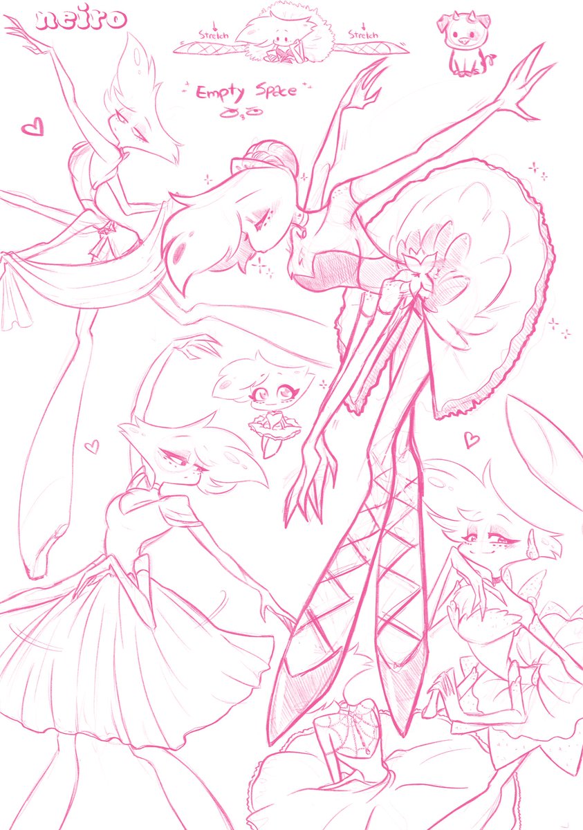 Have some ballerina Angel Dust doodles🩰 #HazbinHotelAngelDust