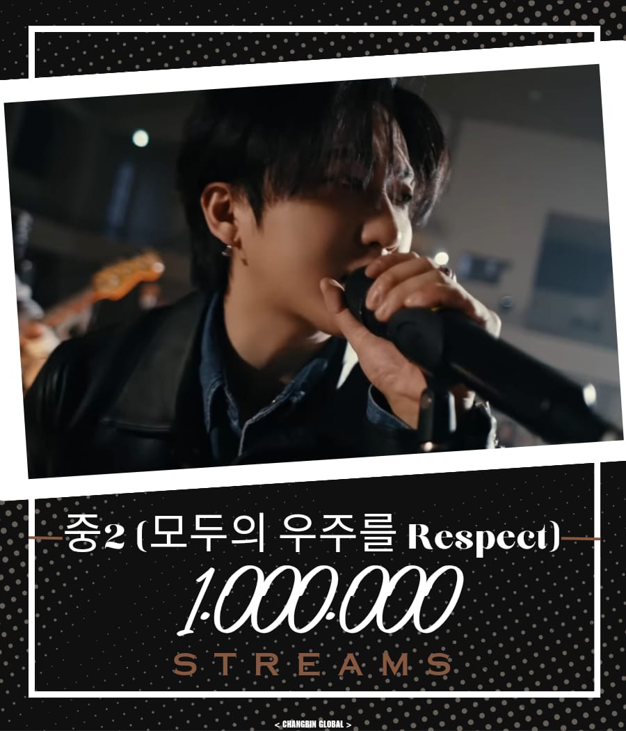 ChangbinGlobal's tweet photo. [📈🎧] • SPOTIFY 

'중2(모두의 우주를 Respect)' has surpassed 1 MILLION streams on Spotify!!! Thank you stays for the work you have done supporting the collaboration!!! Remember to keep streaming and supporting our Binnie 🐽🤍

🎵 https://t.co/APFm0MLS3K

스트레이 키즈 창빈 #Changbin #창빈 #チャンビン #스트레이키즈창빈 @Stray_Kids