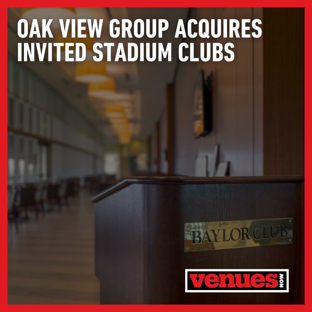 @OakViewGroup acquires the Stadium Club division from Dallas-based Invited, which owns and operates private clubs at multiple university stadiums. The move expands and enhances premium offerings at OVG-operated venues. venuesnow.com/oak-view-group…