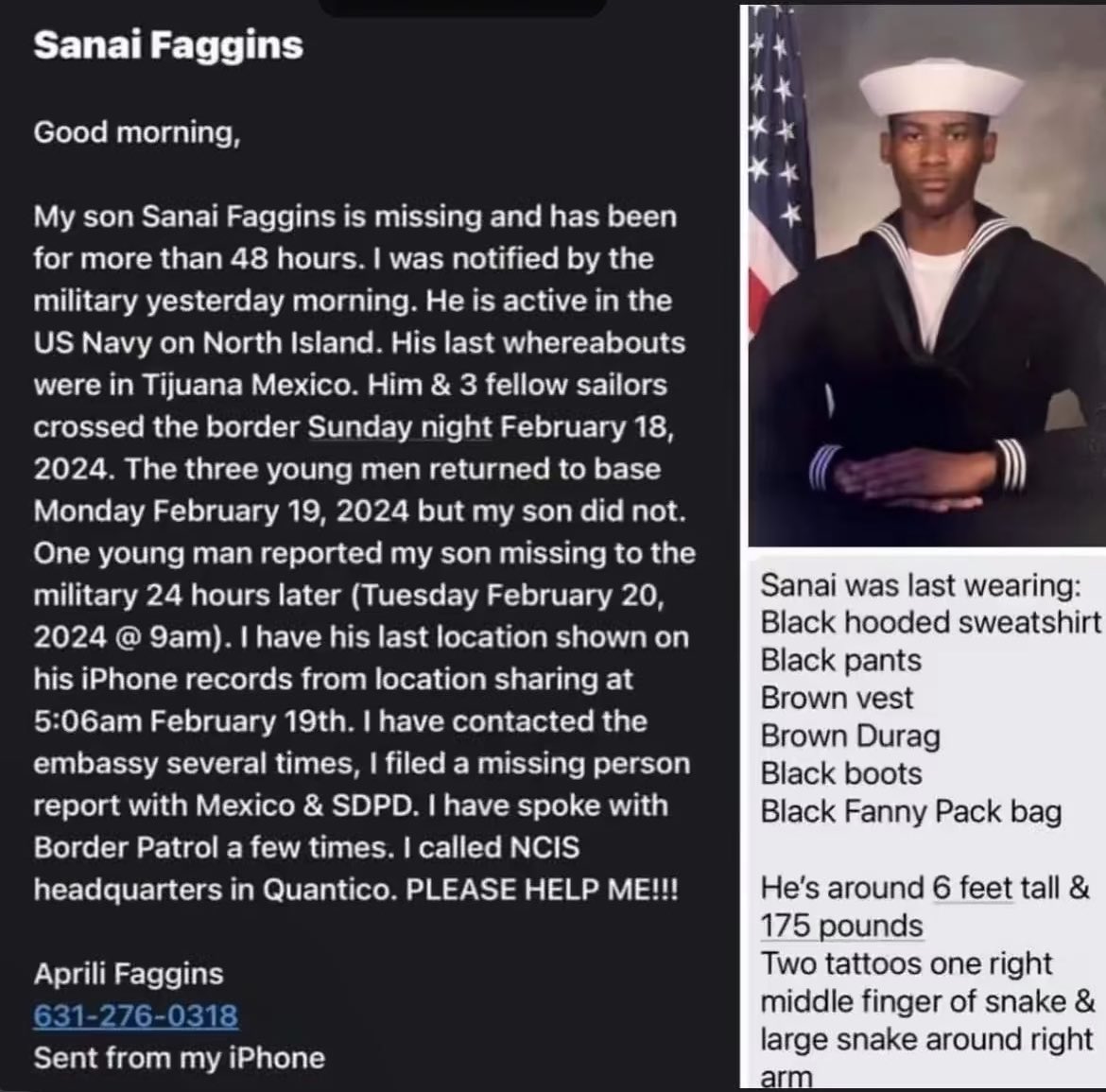 HGJoseee's tweet photo. PLEASE PLEASE PLEASE REPOST EVERYONE! 

HELP US FIND SANAI PLEASE https://t.co/8PVqJ2hDl8