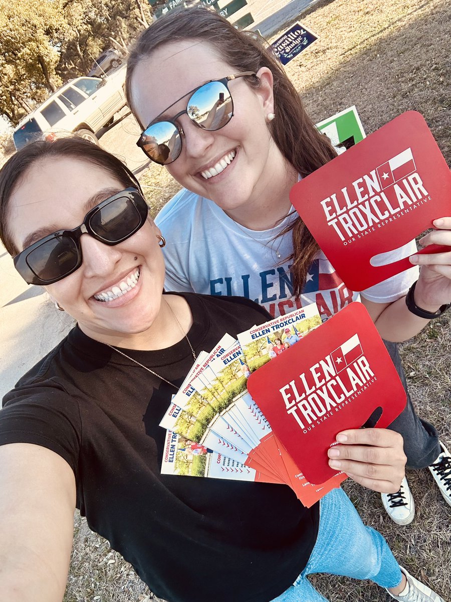 Join me in volunteering at the polls and voting @EllenTroxclair for HD 19! 

#txlege #StrongLeader