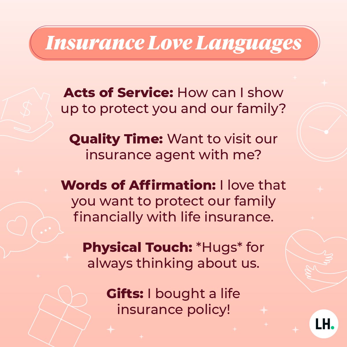 How do you prefer to receive and express love, insurance style? #InsureYourLoveMonth