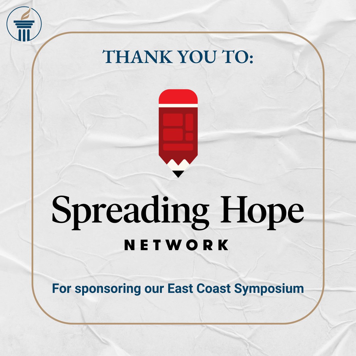 JoinSCL's tweet image. Spreading Hope is aiming to ignite a movement of urban classical Christian schools in our nation’s cities.
Thank you to Spreading Hope for sponsoring SCL’s East Coast Symposium. They invite you to join what God is doing to expand access to a remarkable education for urban youth.…