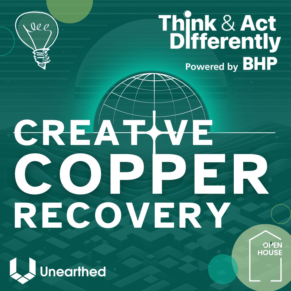 Can you help us unlock low energy, heap based extraction of Copper and other metals?

Register for the Open Call: unearthed.solutions/u/competitions…

#copperinnovation #copper #TAD #innovation #mining #collaboration #experimentation #redox #hydromet #chemicalinnovation