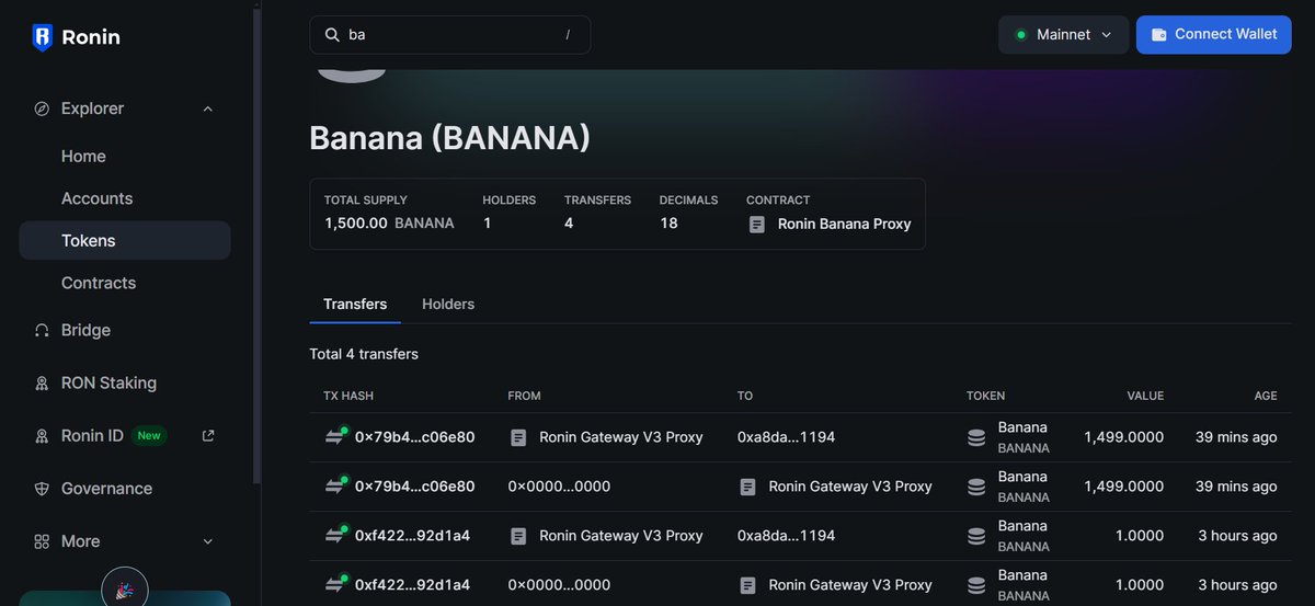 what's this now <a href="/Ronin_Network/">Ronin</a> ??

$BANANA