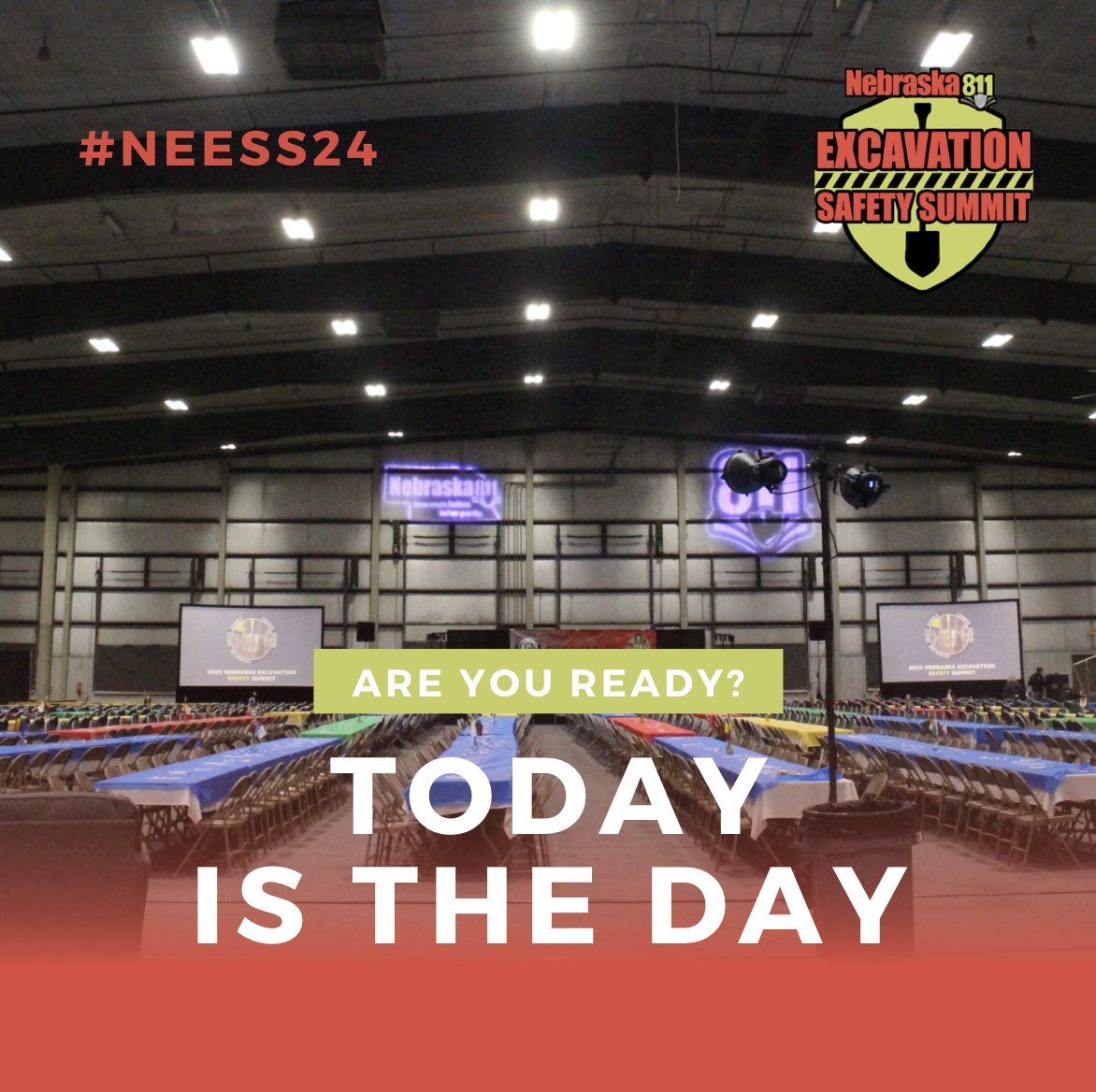 TODAY IS the 13th Annual NE Excavation Safety Summit is finally here! Join us for a day of learning, networking, and fun at the Sandhills Global Event Center on 84th and Havelock. Don't miss out on valuable sessions, exciting rodeos, exhibitor booths, and more! See you there!