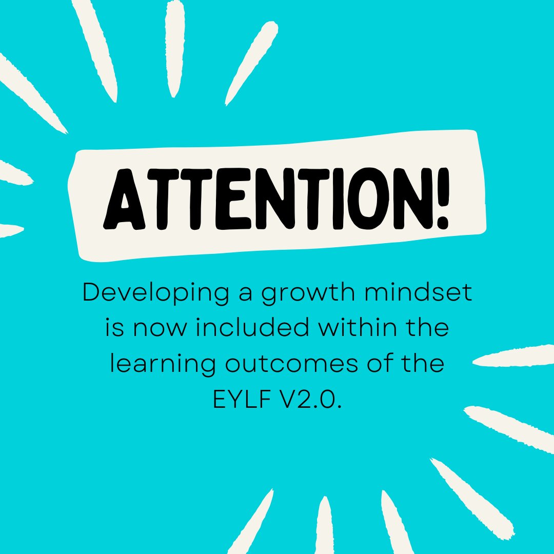 Developing a growth mindset is now included within Learning Outcome 4 of the revised EYLF (V2.0). All educators are expected to be working from the revised version of this year. A growth mindset creates engaged learners & sets children up for future success #SEL #mindsetmatters