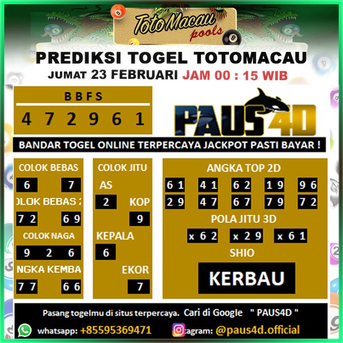 prediksi totomacau 4d