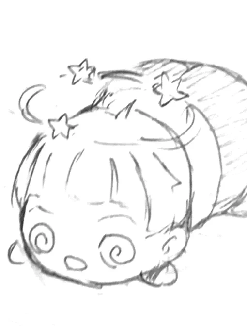 1197日目、朝30分間描きました!

目を回すロロツム… 