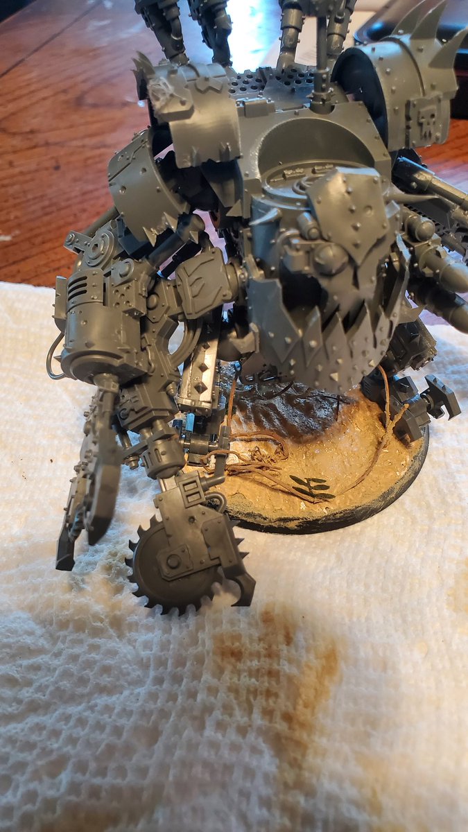 RhydonH's tweet photo. #HobbyStreak day 192, I worked on the base for the DeffDread!
#Warhammer #WarhammerCommunity #PaintingWarhammer #DeffDread #Basing https://t.co/MjIUJYwBbe