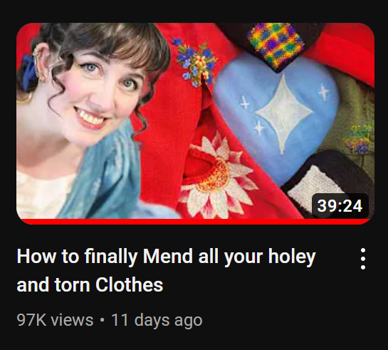 plazynoodles's tweet photo. hey? wanna learn how to mend clothes and fix holes and rips?? heres a video that covers different mending methods 

https://t.co/NB0nUXrkVe https://t.co/Tcz242vz4P