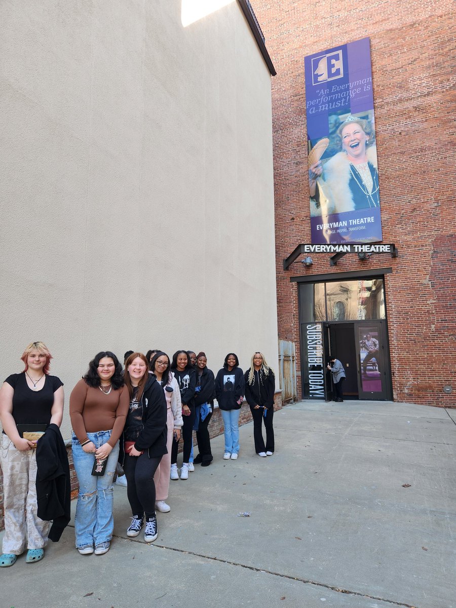 dt_dpac's tweet photo. DPAC underwrote a trip for students in African American Lit. to see "Crumbs From the Table of Joy" today at Everyman Theater. We had a great time seeing lit come to life AND asking the actors questions after the show! https://t.co/lolvpJMq6V