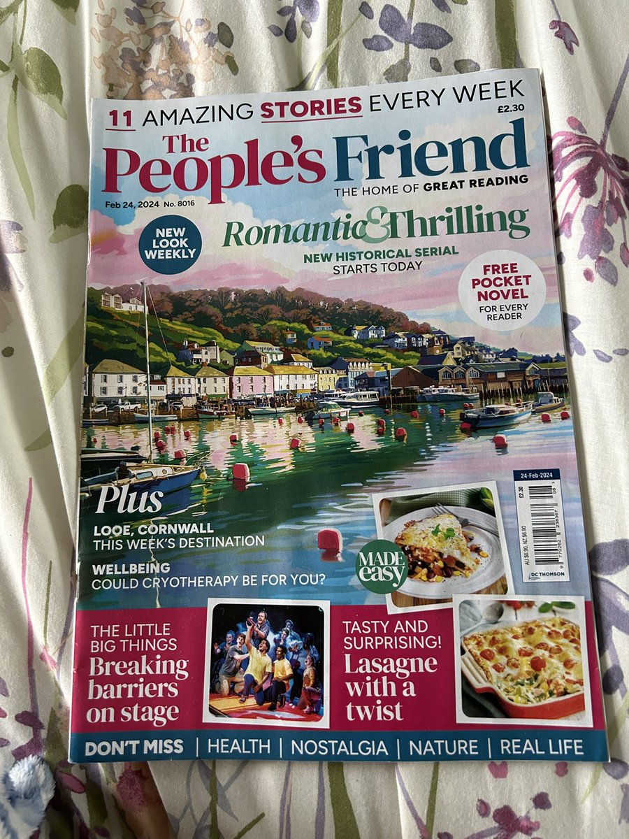 Absolutely LOVE the new-look ‘People’s Friend’ mag. Beautiful and fresh-looking ❤️ @TheFriendMag