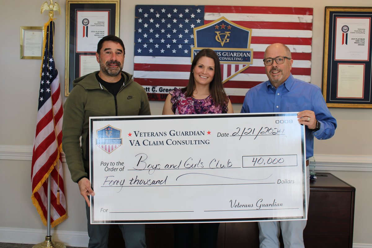 Honoring our heroes at Veteran's Guardian, the presenting sponsor of the Great Futures @ Pinewild Charity Golf Experience on April 17! The support from Scott Greenblat and Bill Taylor is making a positive impact on our clubs. Together, we're building great futures! 🇺🇸⛳️