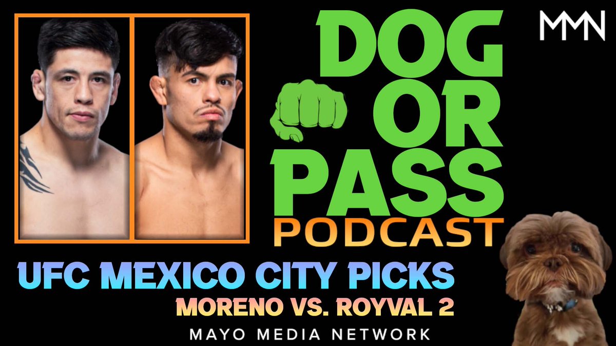 UFC Mexico City Picks, Bets, Props | Moreno vs Royval 2 Fight Previews w/ @paulshag & @cjsaftic youtu.be/y0sM92lAVyQ Apple: apple.co/2EO5trZ Spotify: spoti.fi/35EZVLk