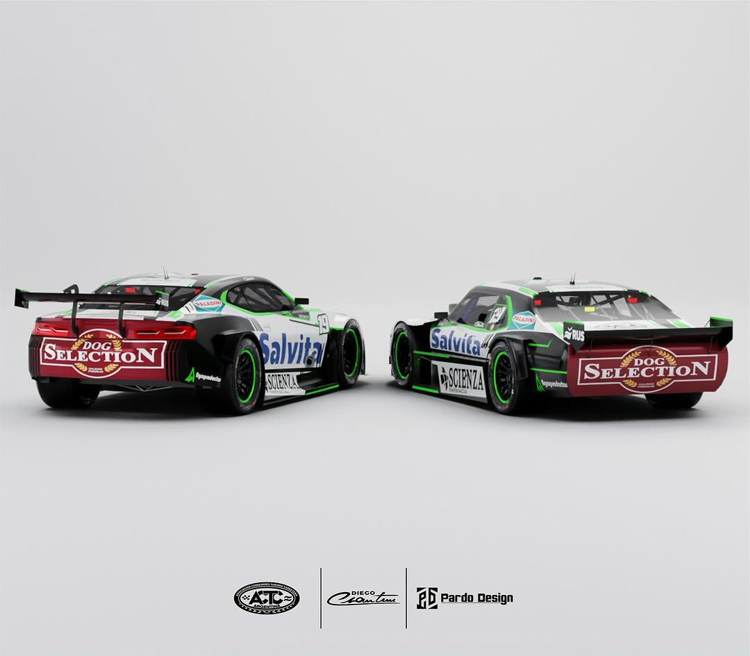 Ignacio Bretto 🇦🇷 (@ignaciobretto) on Twitter photo 🤩 <a href="/diegociantini/">Diego Ciantini</a> presento los diseños que lucirán tanto la Chevy, con la que arrancará la temporada, y el Camaro una vez este construido.
🎨 <a href="/pardodesign_/">Pardo Design</a> 🤩 <a href="/diegociantini/">Diego Ciantini</a> presento los diseños que lucirán tanto la Chevy, con la que arrancará la temporada, y el Camaro una vez este construido.
🎨 <a href="/pardodesign_/">Pardo Design</a>