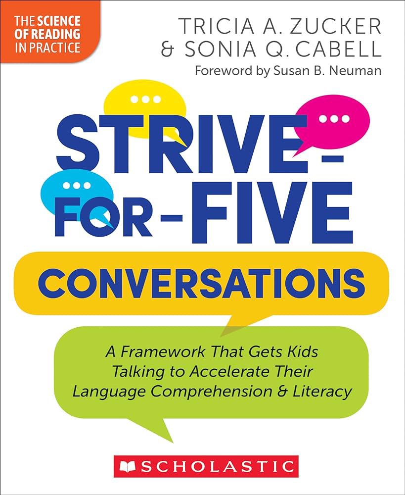 thismomloves's tweet photo. Why you need this book:

“…increasing conversation turns reduced initial disparities in vocabulary skills between students who were experiencing poverty and students who were not…Strive-for-Five can…level the playing field for all children, regardless of economic background.” https://t.co/bc3EAYOT5q