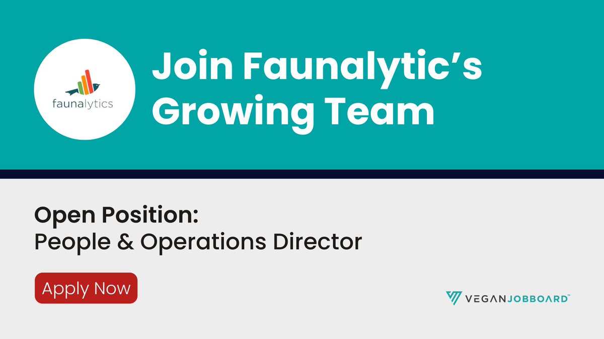 Join Faunalytics as a People &amp; Operations Director! 🌟

If you're an HR &amp; Operations professional with a passion for animal protection, this role is made for you.

jobs.veganmainstream.com/job/3374/peopl…