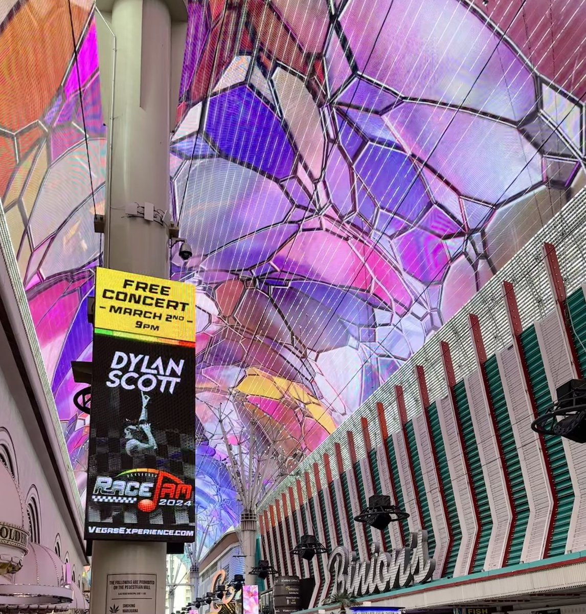 BinionsLV's tweet photo. #NascarWeekend is coming back to Vegas and we're gearing up for #RaceJam 2024 with a FREE concert from country sensation, Dylan Scott! You can catch him LIVE at Fremont Street Experience on March 2nd at 9pm π€ποΈ #LasVegas https://t.co/yk8DfYaJlt