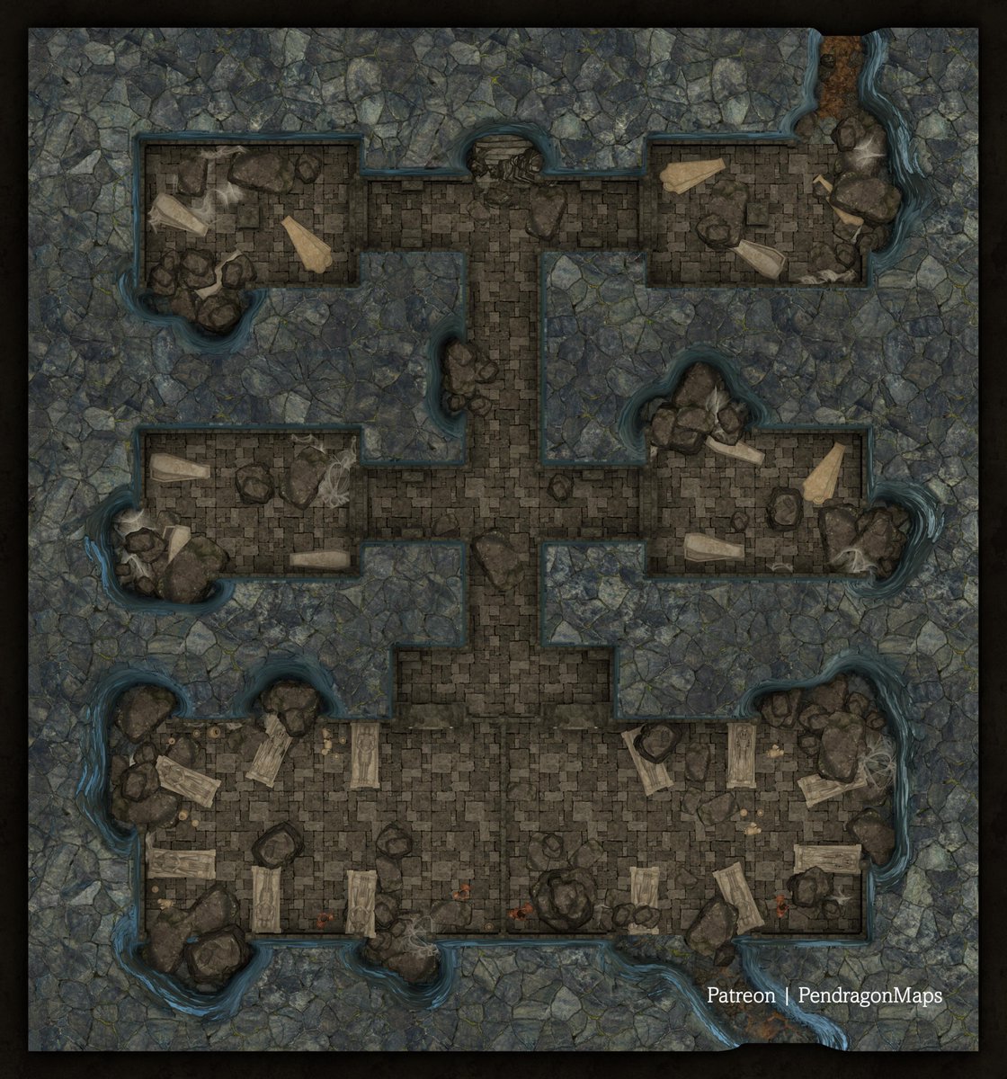 Ancient Crypt is available free at our Patreon. Join for free and get notified when new maps or adventures are posted.

#battlemap #dnd #pathfinder #fantasyrpg #roll20 #fantasygrounds #foundryvtt #dungeonsanddragons #ttrpg #battlemaps #fantasymaps #dungeonalchemist #criticalrole