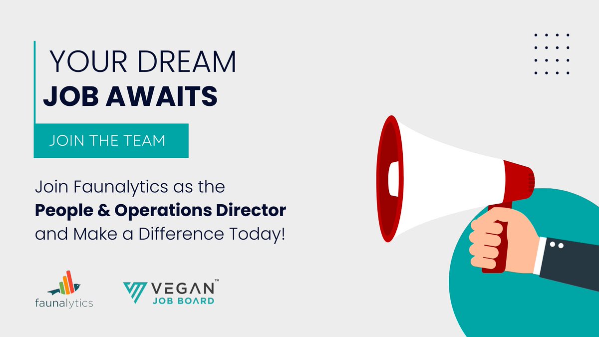 ✨ Exciting Opportunity Alert: Faunalytics is Seeking a People &amp; Operations Director!

Are you an HR &amp; Operations professional with a passion for animal protection? Faunalytics wants YOU! Lead HR efforts and oversee operations to empower animal advocacy. 

jobs.veganmainstream.com/job/3374/peopl…