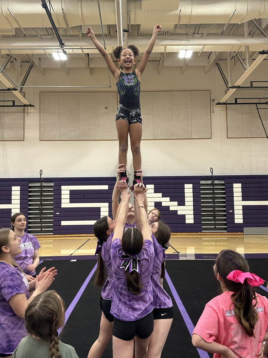 We had a great time at our annual youth cheer clinic today with almost 40 kids between both sessions! We loved meeting our talented future Lancers… the future of NHSVC is bright! 🥳💜 Thank you to everyone who came!