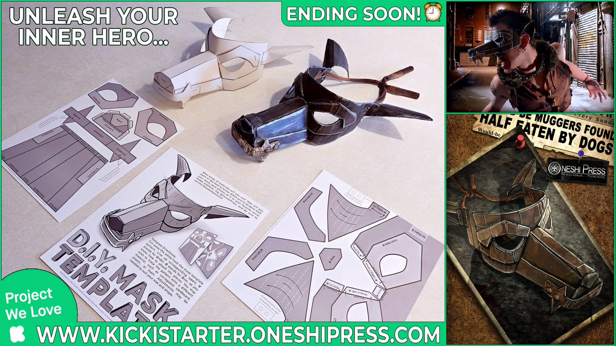 🐺 Hey, don't forget to grab the DIY Mask Template as an add-on... I need to see you reading the PACK comics while cosplaying as Patience... for JUSTICE!  🔗in🖼️🐾
-
#comics #cosplayers #diymask #ComicsAreForEveryone #dogman #dogmask #comicbooks #kickstarterreads