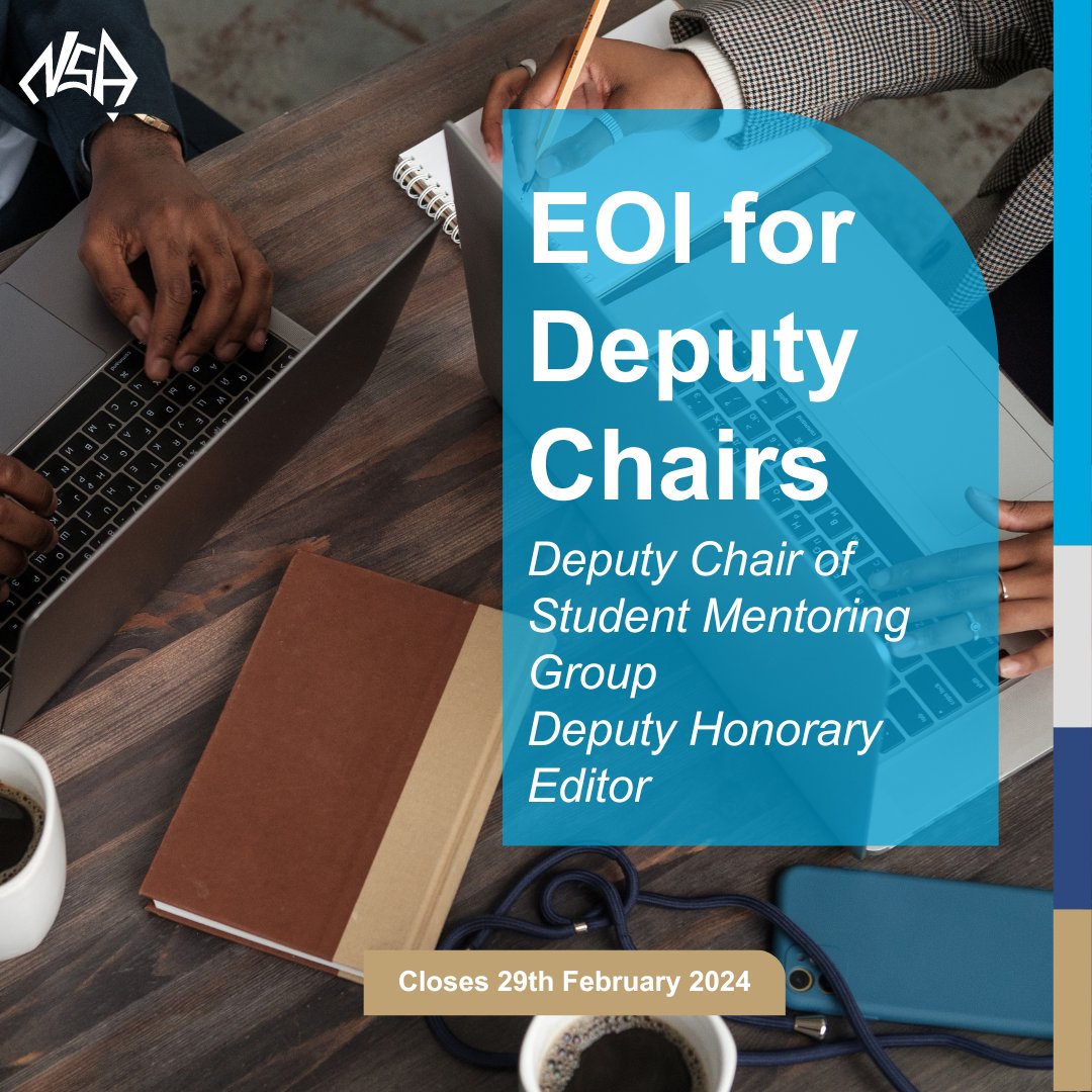 We're seeking enthusiastic individuals to join us as: 🔹 Deputy Chair of Student Mentoring Group 🔹 Deputy Honorary Editor Ready to make an impact? Submit your CV and skills outline (max one page) to NSA Secretariat by COB Monday, Feb 29. Don't miss out! #NSA #Opportunity