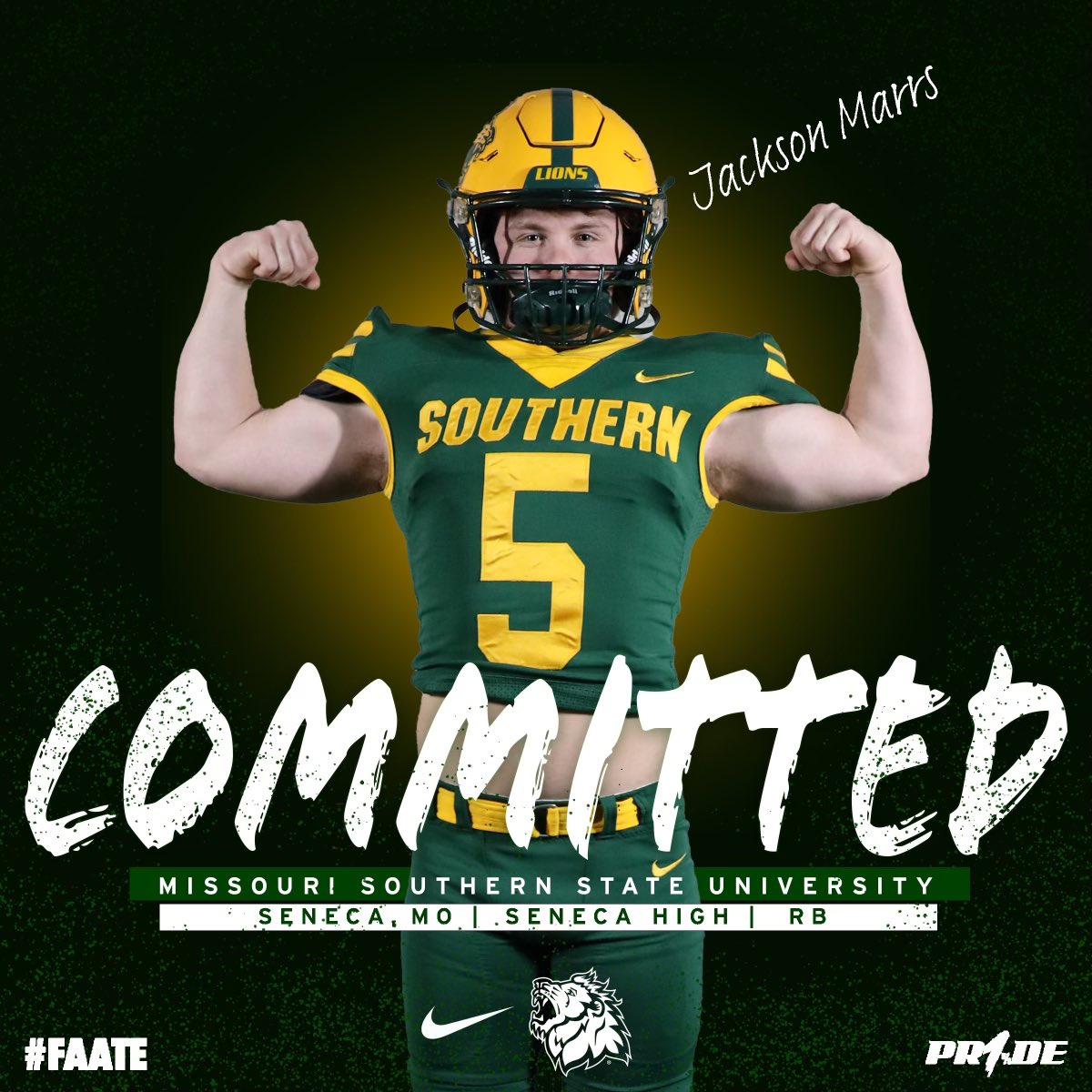 Jackson Marrs (@marrsjackson) on Twitter photo After a great conversation with <a href="/CoachAB_MSSU/">Atiba Bradley</a>, I am extremely excited to announce my commitment to Missouri Southern State University!
<a href="/FootballSeneca/">Seneca Football</a> <a href="/CoachTony_D/">Tony Delgado</a> <a href="/HILBURNS/">Cody Hilburn</a> After a great conversation with <a href="/CoachAB_MSSU/">Atiba Bradley</a>, I am extremely excited to announce my commitment to Missouri Southern State University!
<a href="/FootballSeneca/">Seneca Football</a> <a href="/CoachTony_D/">Tony Delgado</a> <a href="/HILBURNS/">Cody Hilburn</a>