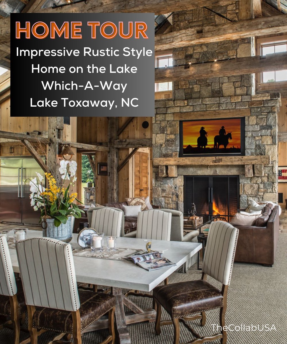 HomeStyleJoy's tweet photo. Home Tour:  Impressive Rustic Style Home on the Lake, Which-A-Way, Lake Toxaway, NC
https://t.co/AZ6OPRVO1J

#housetour #rusticstylehome #rusticdesign #lakesidehome #hometour https://t.co/Cl9SHuyJI0